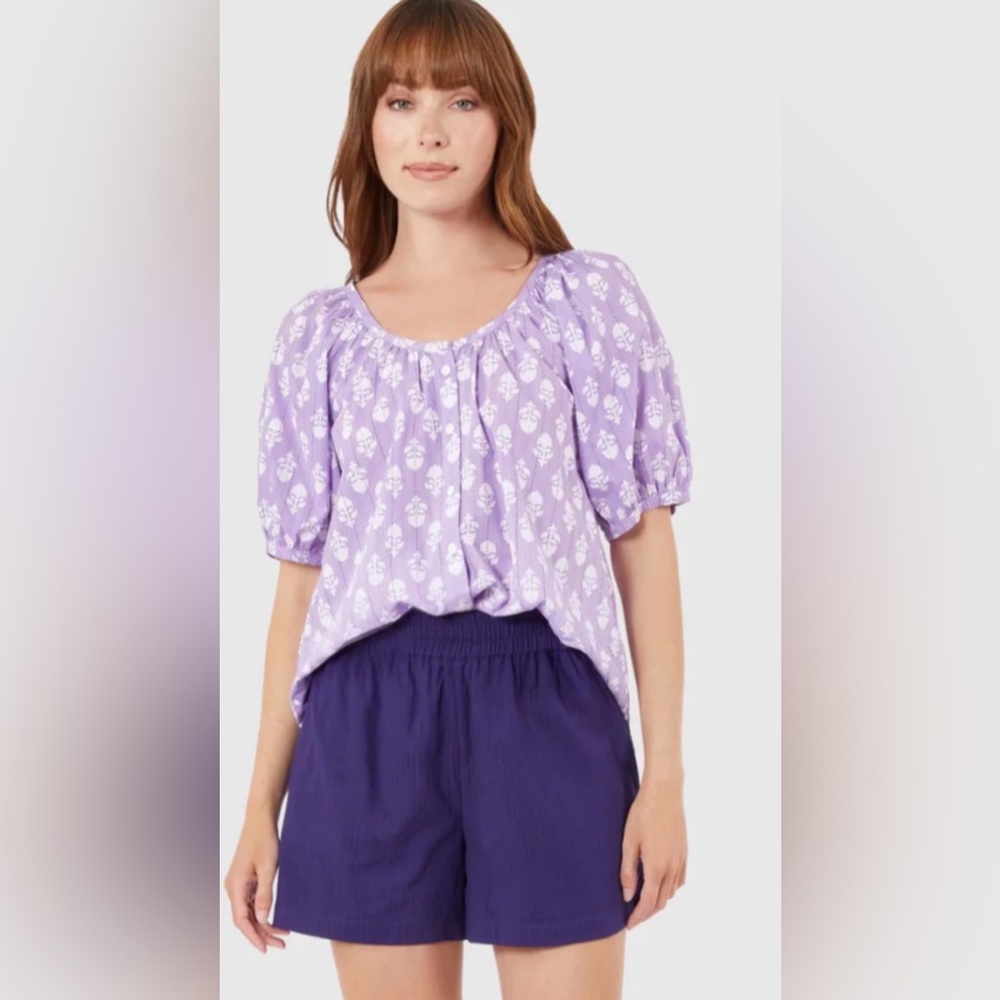 LIVRO Floral Lilac Blouse M - Picture 5 of 5